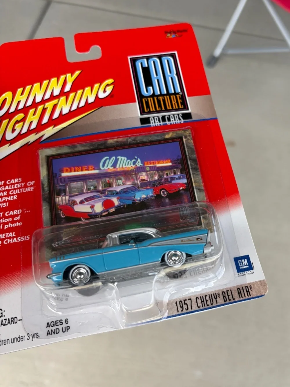Johnny Lightning • Car Culture • Art Cars • 1957 Chevy Bel Air • 1:64 • Diecast